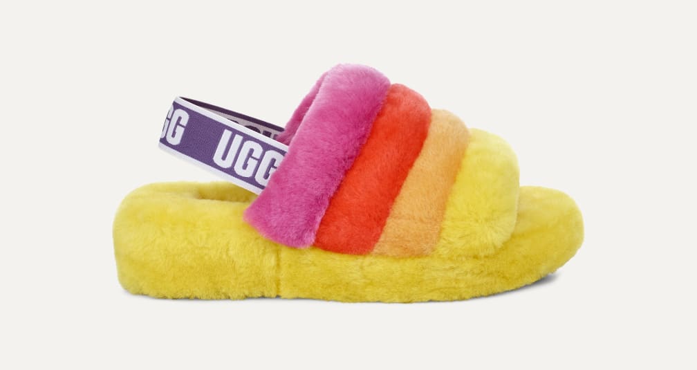 UGG アグ　ファーサンダル　FLUFF YEAH PRIDE 8 25.0 UGG アグ ファーサンダル FLUFF YEAH PRIDE 8 25.0（楽天市場